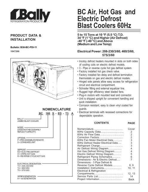 Walk In Cooler Defrost Timer Wiring Diagram Bc Air Hot Gas and Electric Defrost Blast Coolers 60hz Walk In Cooler Defrost Timer Wiring Diagram Bc Air Hot Gas and Electric Defrost Blast Coolers 60hz