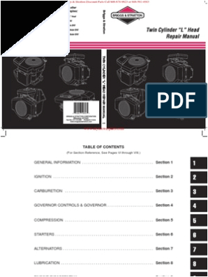 Wiring Diagram Briggs and Stratton 12.5 Hp 271172 Twin Cylinder L Head Repair Manual Briggs Stratton Wiring Diagram Briggs and Stratton 12.5 Hp 271172 Twin Cylinder L Head Repair Manual Briggs Stratton