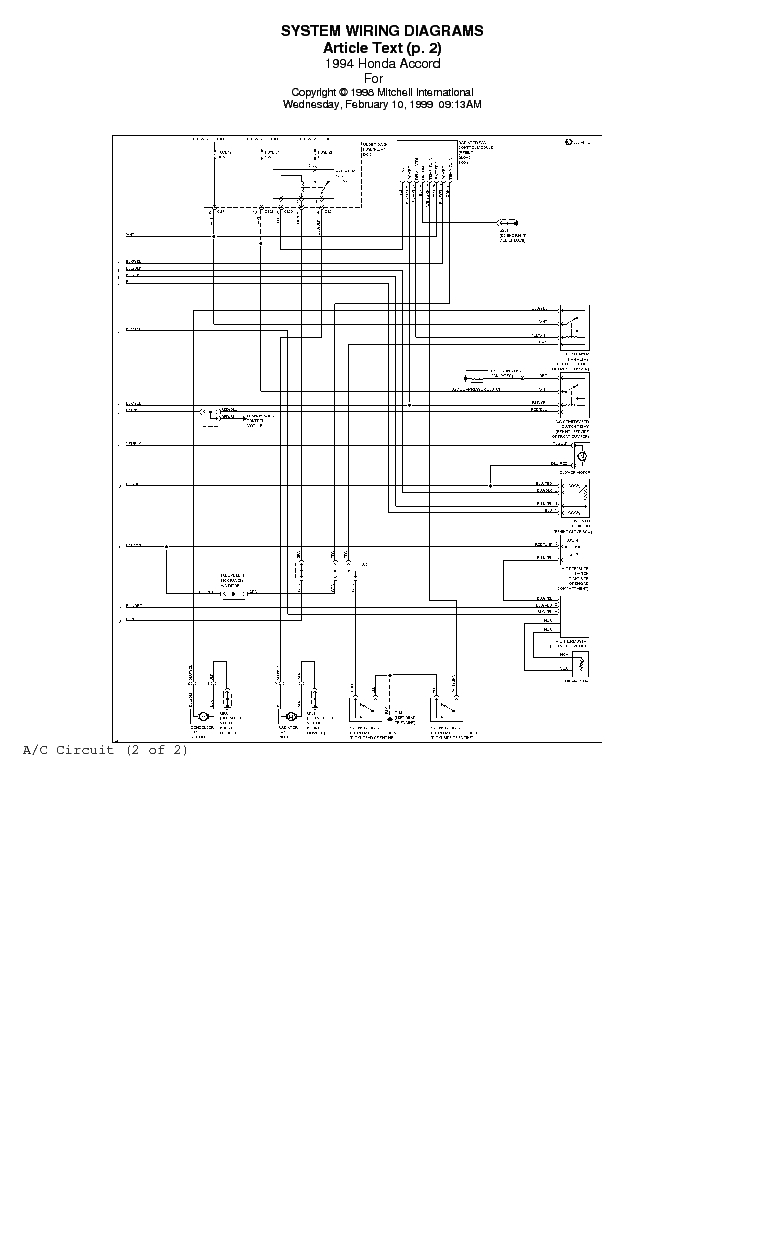1994 Honda Accord Wiring Diagram Download Honda Accord 1994 97 System Wiring Diagrams Service Manual 1994 Honda Accord Wiring Diagram Download Honda Accord 1994 97 System Wiring Diagrams Service Manual