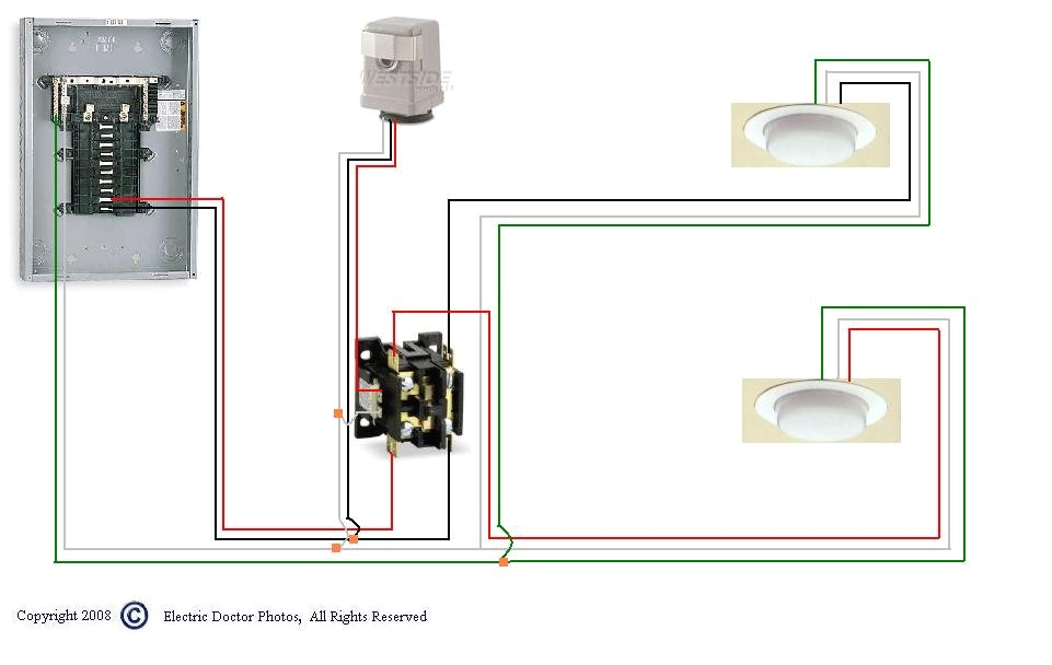 2 Wire Photocell Wiring Diagram How to Wire A Photocell with A Relay Contactor for