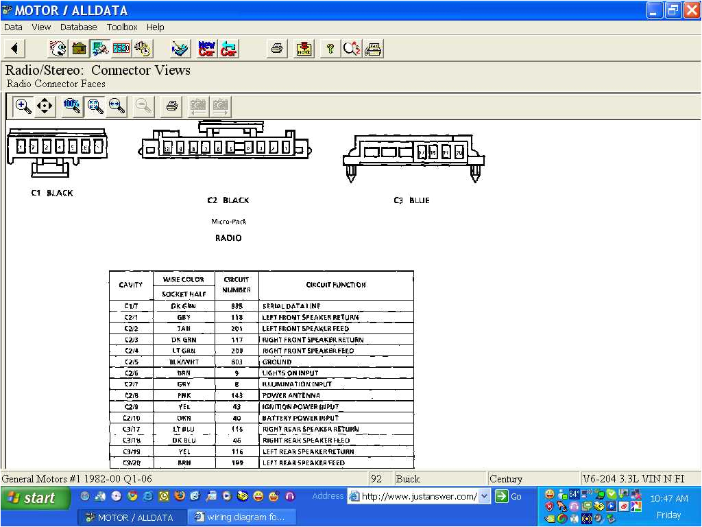 1992 Buick Century Wiring Diagram Wiring Diagram for the Radio Harness for the 1992 Buick 1992 Buick Century Wiring Diagram Wiring Diagram for the Radio Harness for the 1992 Buick