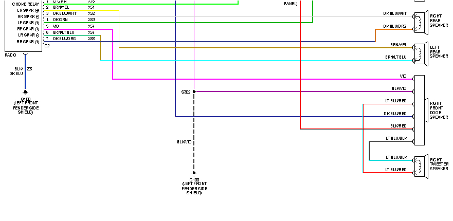 1998 Dodge Ram Stereo Wiring Diagram I Need to Know the Wiring On the Front Speakers for A 1998