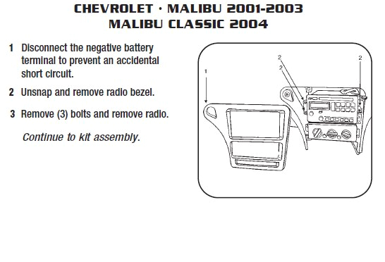 2002 Chevy Malibu Stereo Wiring Diagram 2002 Chevrolet Malibuinstallation Instructions 2002 Chevy Malibu Stereo Wiring Diagram 2002 Chevrolet Malibuinstallation Instructions