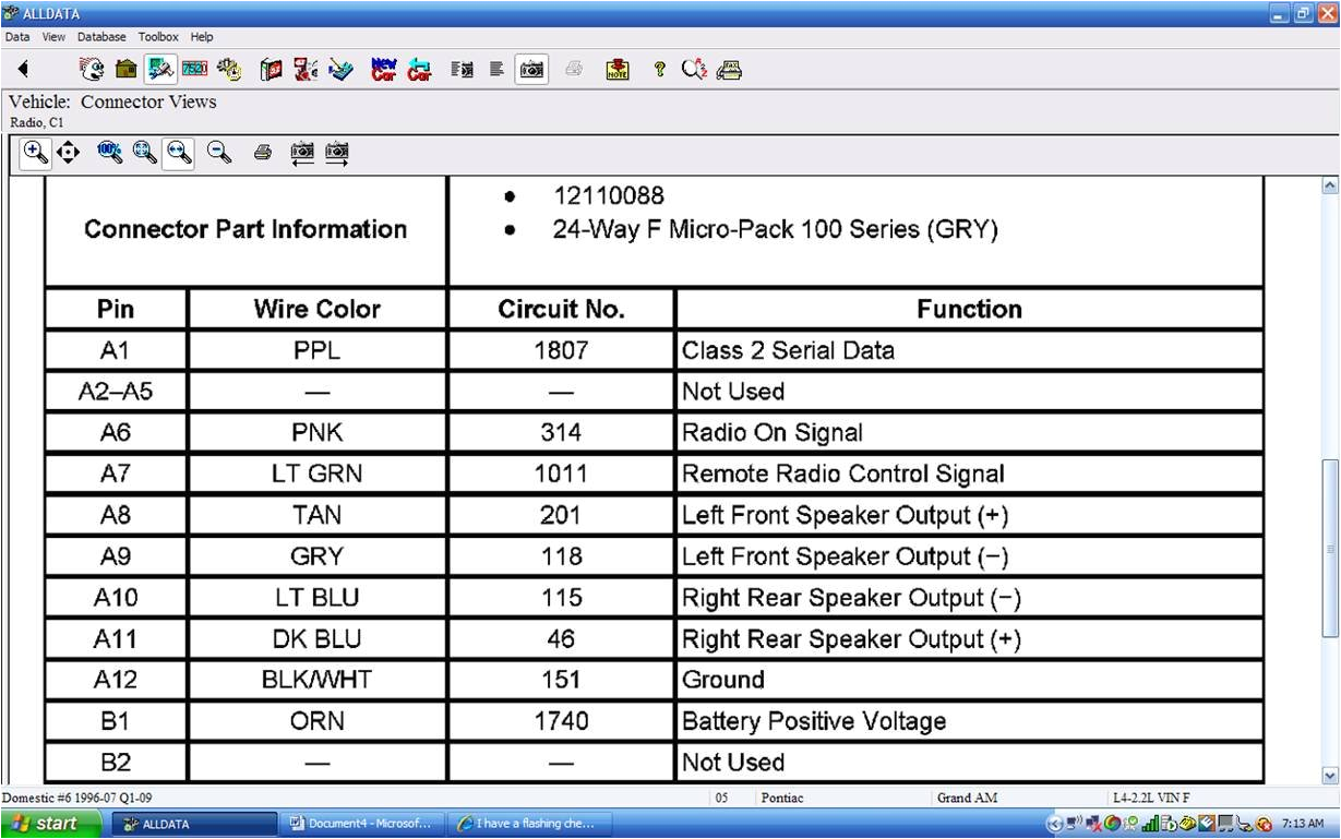2005 Pontiac Grand Am Radio Wiring Diagram I Have A 2005 Pontiac Grand Am and the Wiring Harness for 2005 Pontiac Grand Am Radio Wiring Diagram I Have A 2005 Pontiac Grand Am and the Wiring Harness for