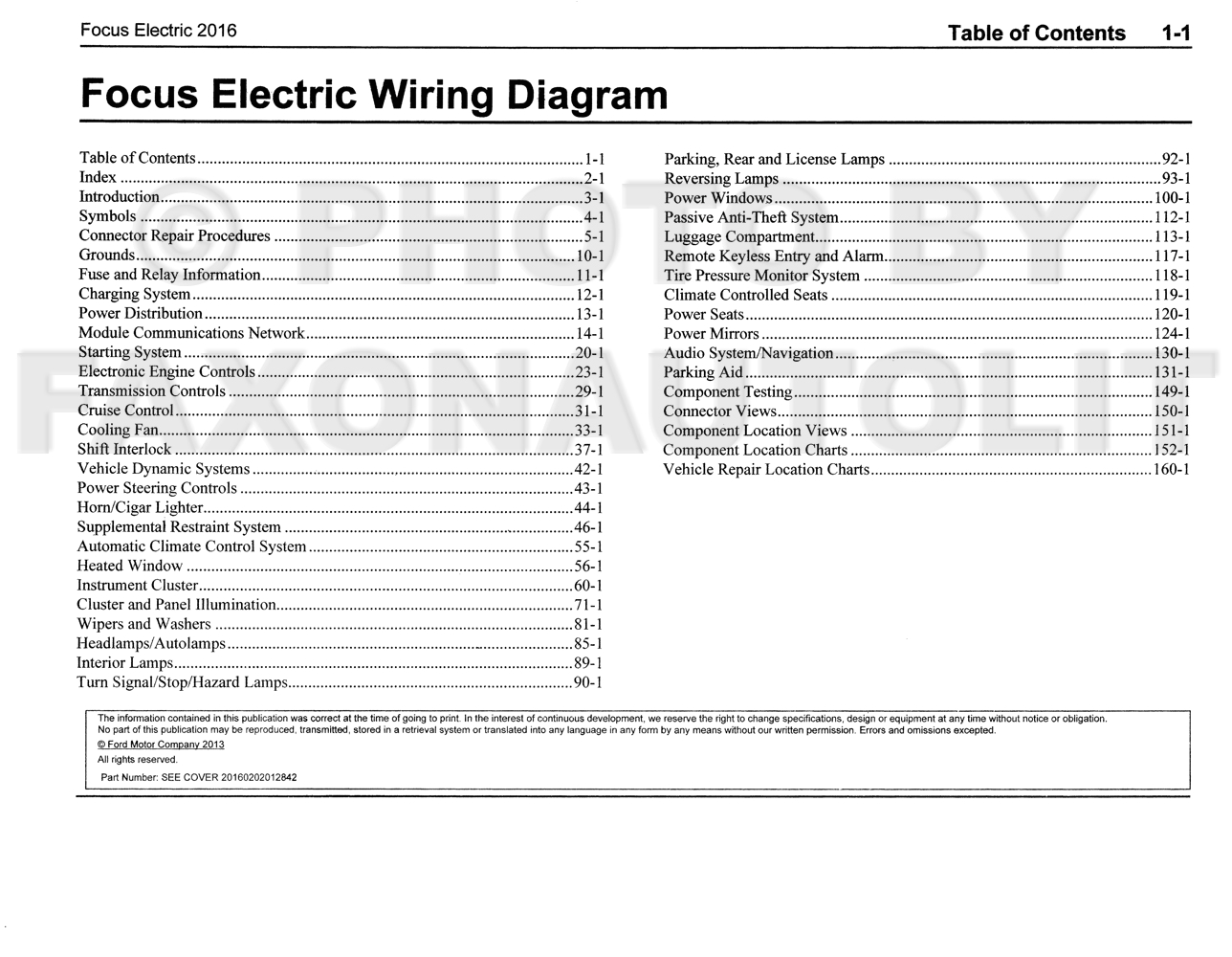 2016 ford Focus Wiring Diagram 2016 ford Focus Electric Wiring Diagram Manual original 2016 ford Focus Wiring Diagram 2016 ford Focus Electric Wiring Diagram Manual original