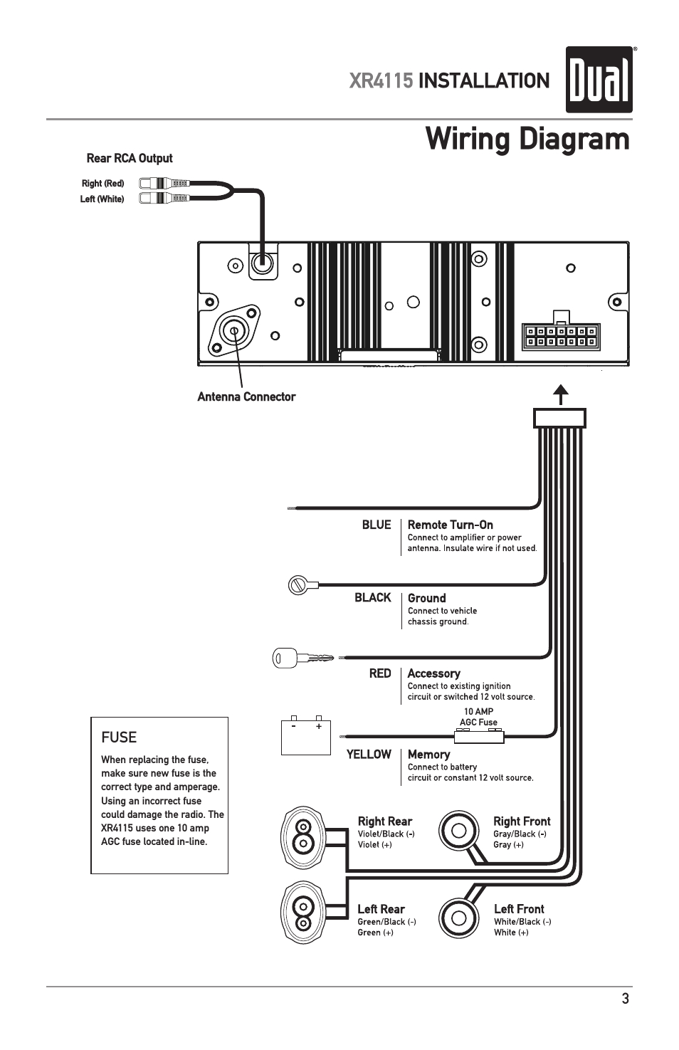 Dual touch Screen Radio Wiring Diagram Dual Xdvd710 Wiring Diagram