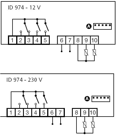 Eliwell Id Plus 974 Wiring Diagram Single Stage Controller for Temperature Id 974 Eliwell
