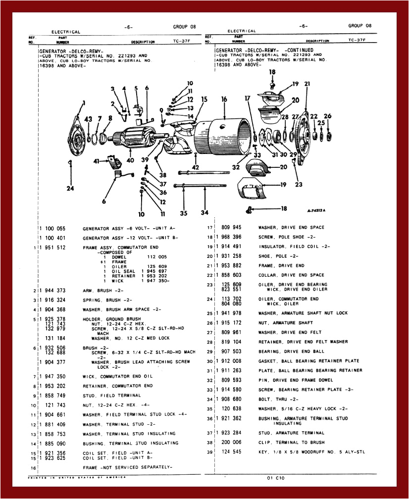 Farmall Cub Wiring Diagram 6 Volt 1959 Farmall Cub 6 Volt Wiring Diagram