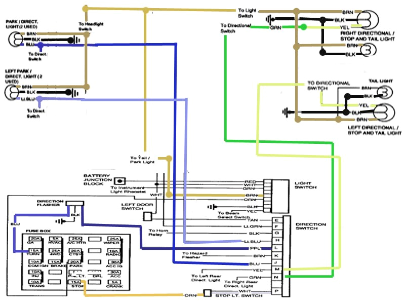 Gm Turn Signal Wiring Diagram I Have A 97 Chevy One ton the Brake Lights and Turn Gm Turn Signal Wiring Diagram I Have A 97 Chevy One ton the Brake Lights and Turn