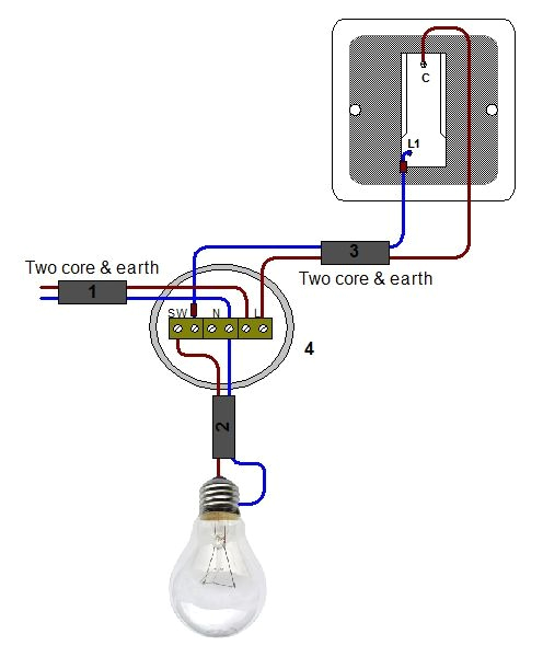 1 Gang 1 Way Switch Wiring Diagram Uk 1 Way Switch Diagram