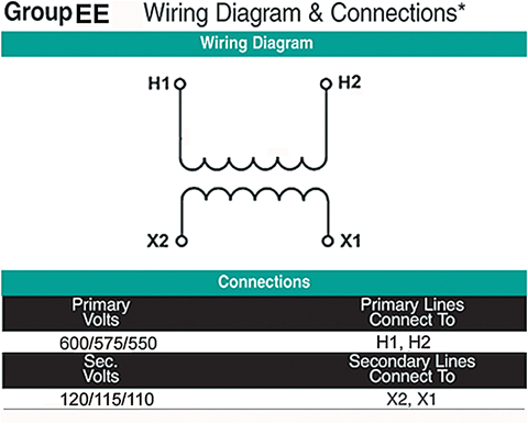 15 Kva Transformer Wiring Diagram 0 15 Kva Transformer Primary 550 575 600 Secondary 110 115