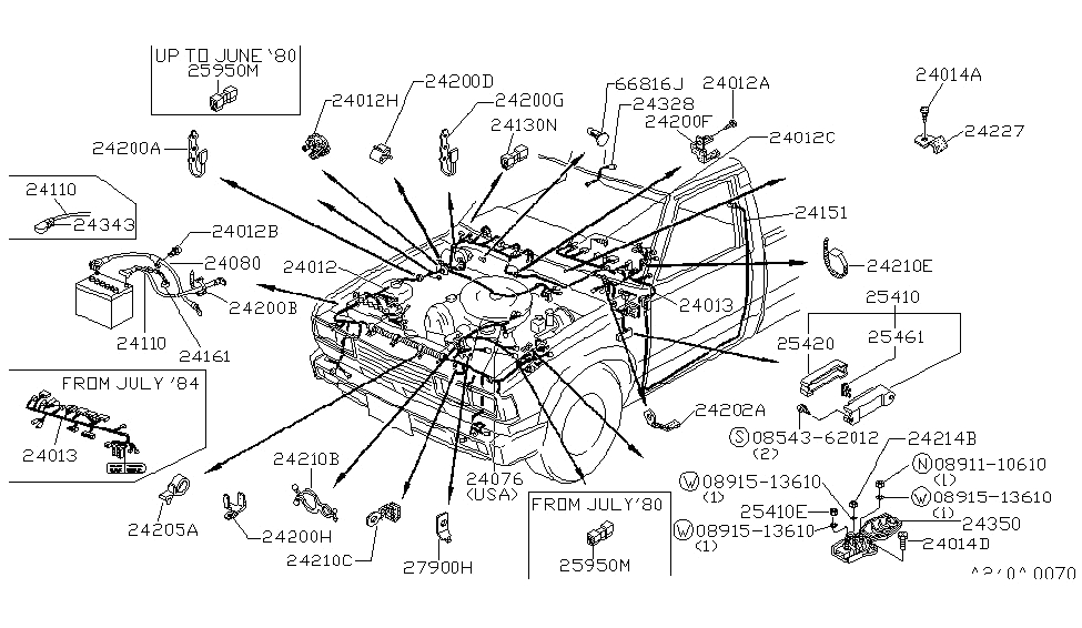 1986 Nissan Pickup Wiring Diagram 24010 81w00 Genuine Nissan 2401081w00 Harness Main 1986 Nissan Pickup Wiring Diagram 24010 81w00 Genuine Nissan 2401081w00 Harness Main