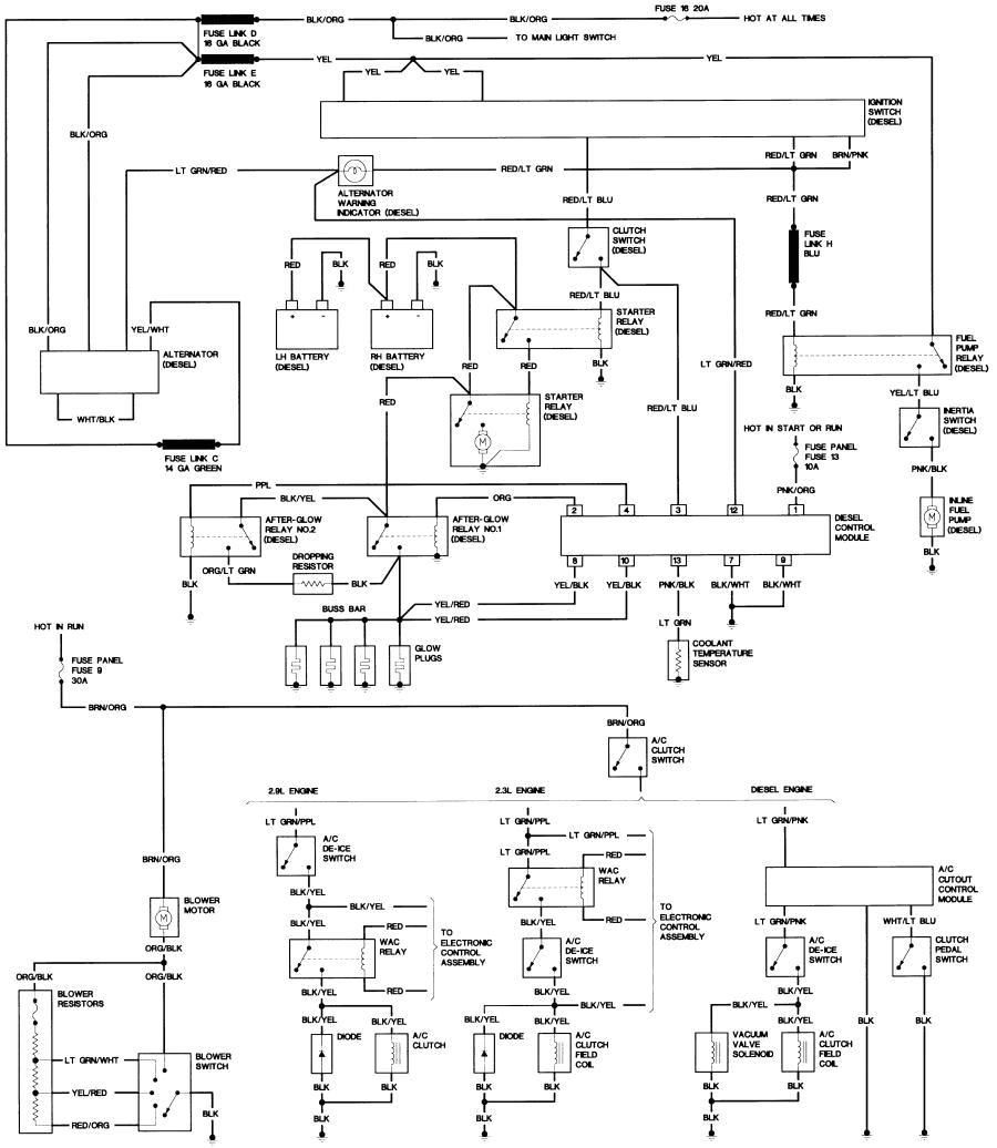 1989 ford F150 Headlight Wiring Diagram 1989 ford F150 Wiring Diagram