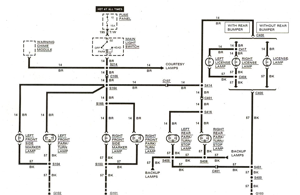 1989 ford F150 Headlight Wiring Diagram Free Auto Wiring Diagram 1983 1989 ford Ranger Exterior