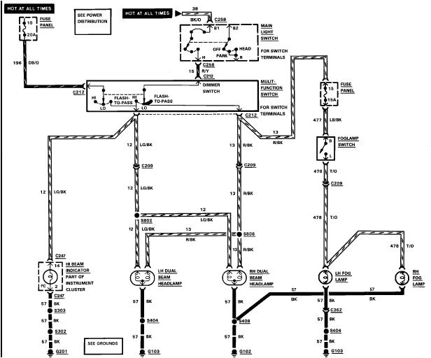1989 ford F150 Headlight Wiring Diagram Taillight Wiring Diagram 89 Mustang Complete Wiring Schemas