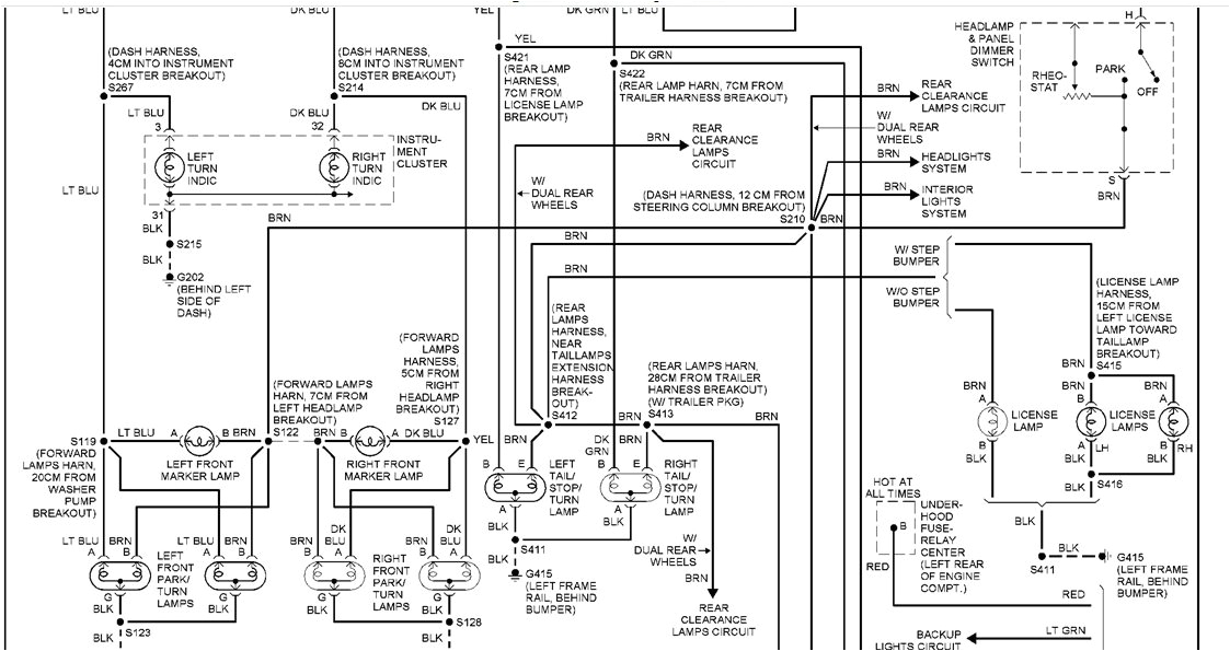 1998 Silverado Tail Light Wiring Diagram I Have A 1998 Silverado Truck and Last Night for the First