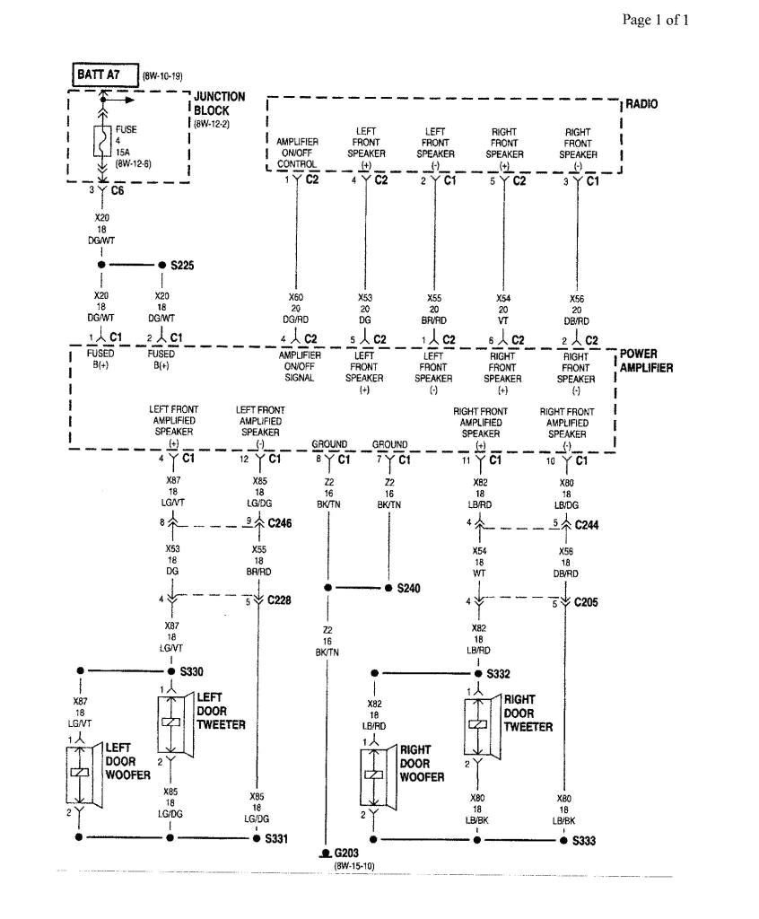 2002 Dodge Dakota Quad Cab Speaker Wiring Diagram No sound Dakota Durango forum 2002 Dodge Dakota Quad Cab Speaker Wiring Diagram No sound Dakota Durango forum