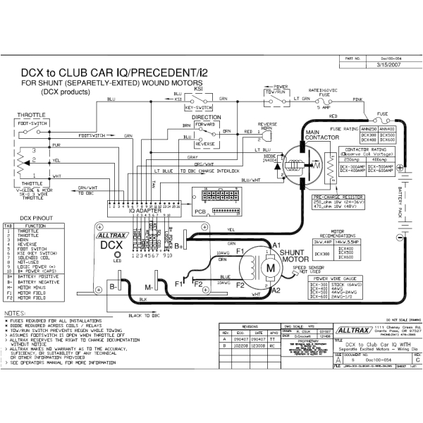 2003 Club Car Wiring Diagram 2003 Club Car Ds Wiring Diagram