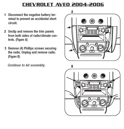 2004 Chevy Aveo Wiring Diagram 2004 Chevrolet Aveoinstallation Instructions