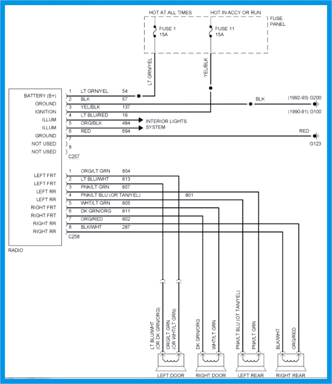 2004 ford Mustang Wiring Diagram 2004 ford Explorer Radio Wiring Diagram Wiring Diagram