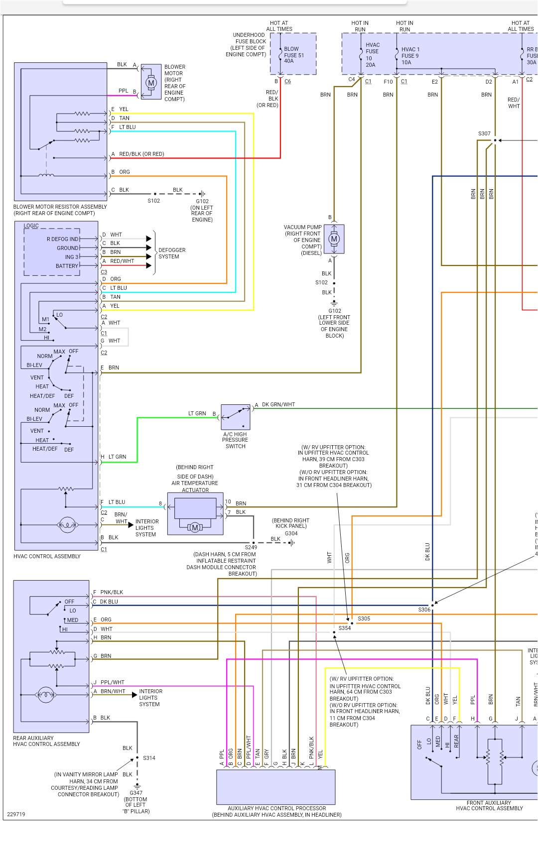 2006 Chevy Express Van Wiring Diagram My Blower Motor Does Not Come On It All 160000 Automatic