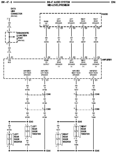 2008 Dodge Dakota Radio Wiring Diagram 2000 Dodge Dakota Wiring Diagram