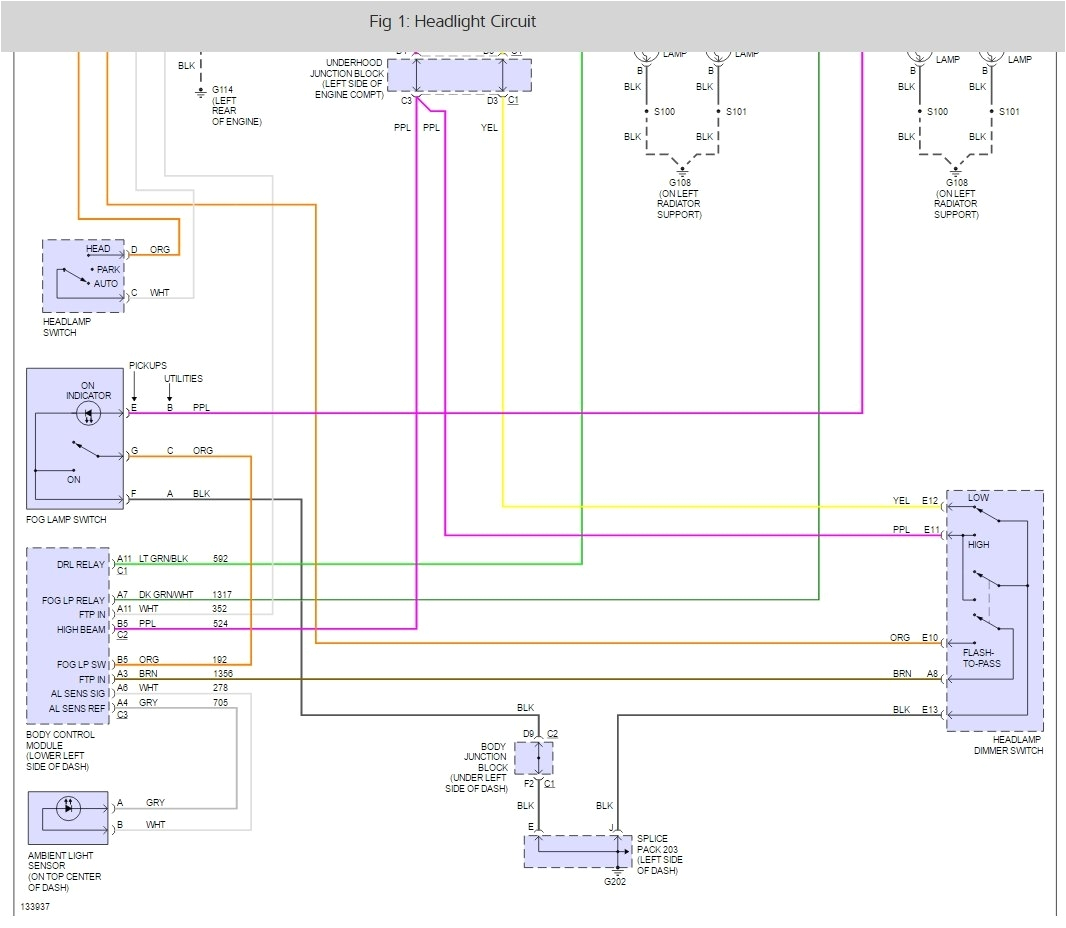 2012 Silverado Headlight Wiring Diagram Chevy Silverado Headlight Wiring Diagram 2001 Chevy