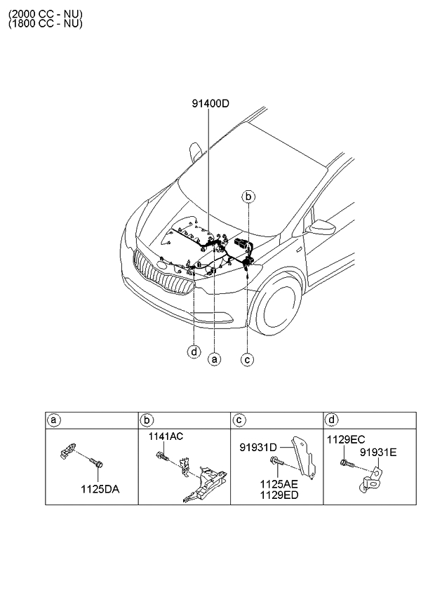 2015 Kia forte Wiring Diagram 91480a7120 Genuine Kia Wiring assembly Control 2015 Kia forte Wiring Diagram 91480a7120 Genuine Kia Wiring assembly Control