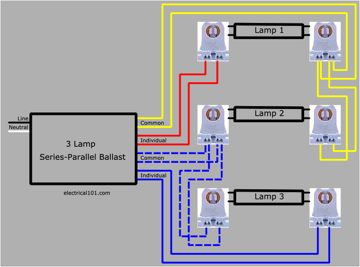 3 Lamp Ballast Wiring Diagram How to Replace 3 Lamp Series Parallel Ballast with Series
