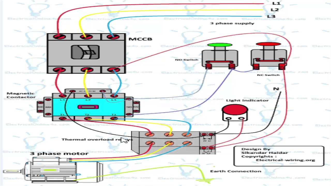 3 Phase Magnetic Starter Wiring Diagram 3 Phase Dol Starter Wiring Diagram Urdu Hindi Youtube 3 Phase Magnetic Starter Wiring Diagram 3 Phase Dol Starter Wiring Diagram Urdu Hindi Youtube