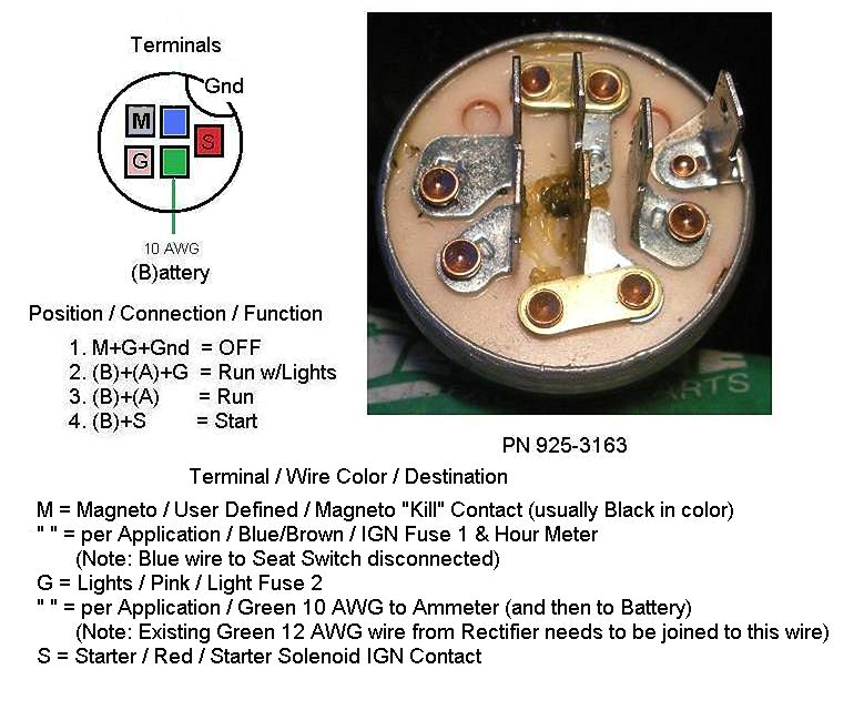5 Pin Lawn Mower Ignition Switch Wiring Diagram Lawn Mower 5 Prong Ignition Switch Wiring Diagram