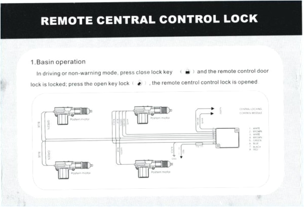5 Wire Door Lock Diagram 5 Wire Door Lock Actuator Wiring Diagram