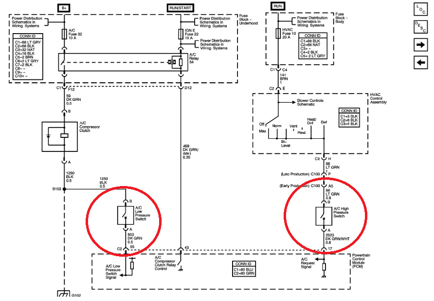 Ac Pressure Switch Wiring Diagram A C In My Swap Using 03 Express Pcm What Pressure