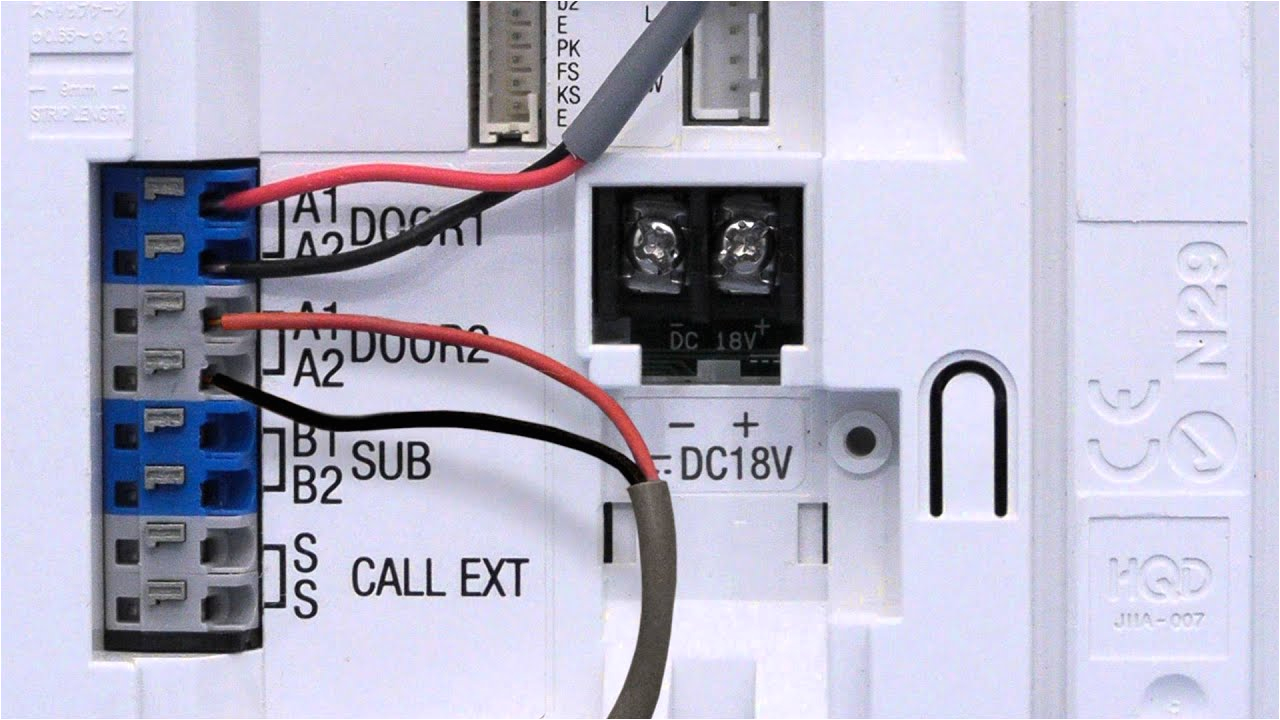 AiPhone Jf Series Wiring Diagram Jf Series Wiring Door Stations and Power Supply Youtube