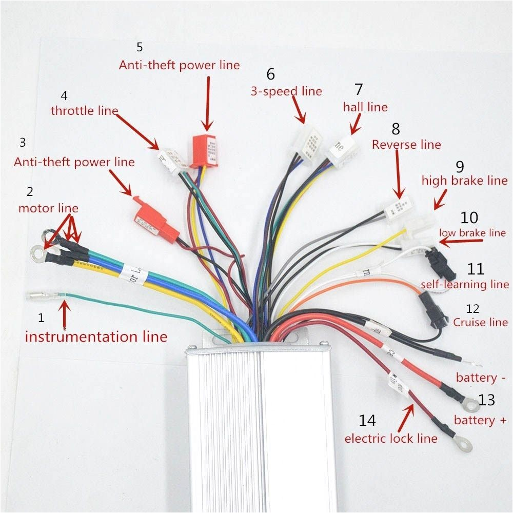 E Bike Speed Controller Wiring Diagram Electric Bike Controller Schematic Wiring Diagram Image