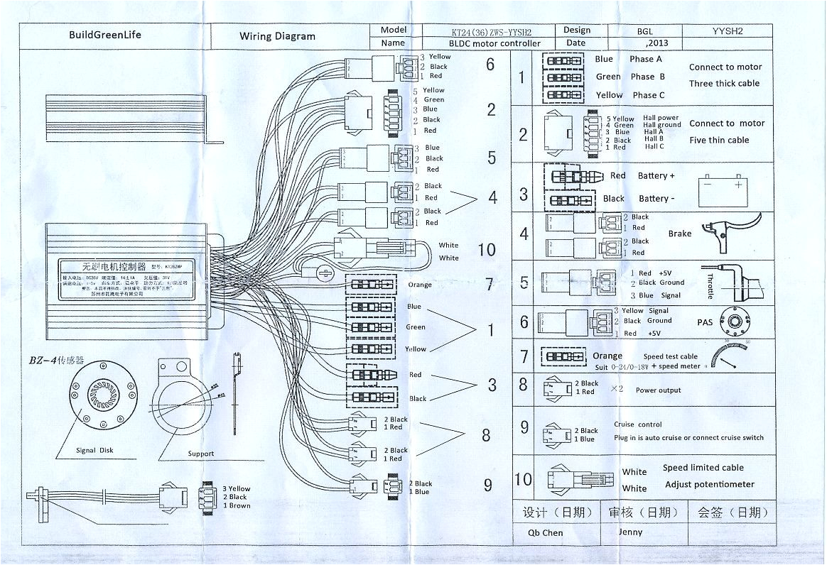 E Bike Speed Controller Wiring Diagram Electric Bike Controller Wiring Diagram within E