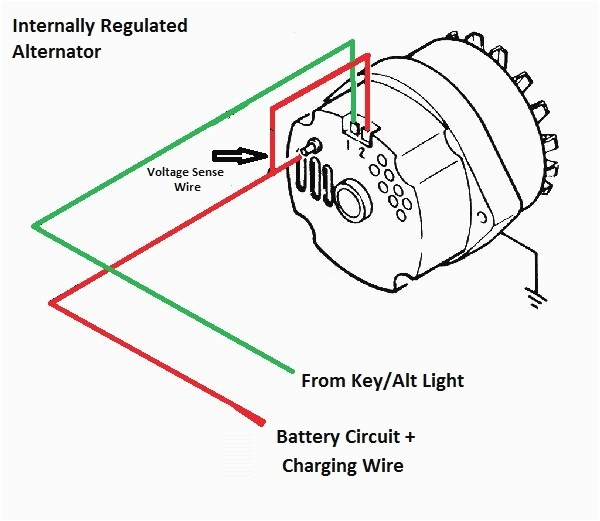 Ford 2 Wire Alternator Wiring Diagram Problem with Alternator the ford Barn