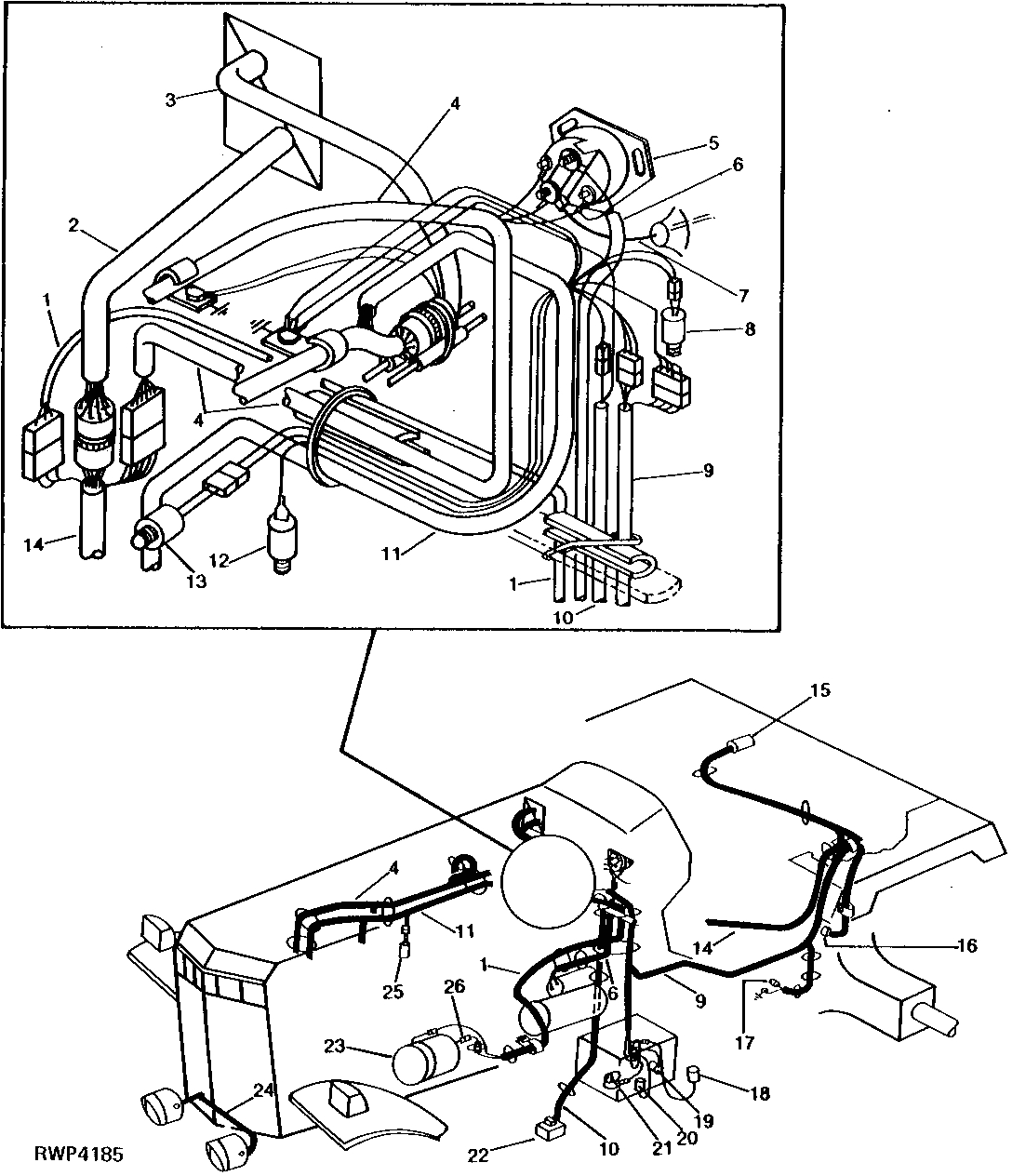 John Deere 4650 Wiring Diagram 4650 Tractor Left Side Wiring Investigator Ii Monitor John Deere 4650 Wiring Diagram 4650 Tractor Left Side Wiring Investigator Ii Monitor