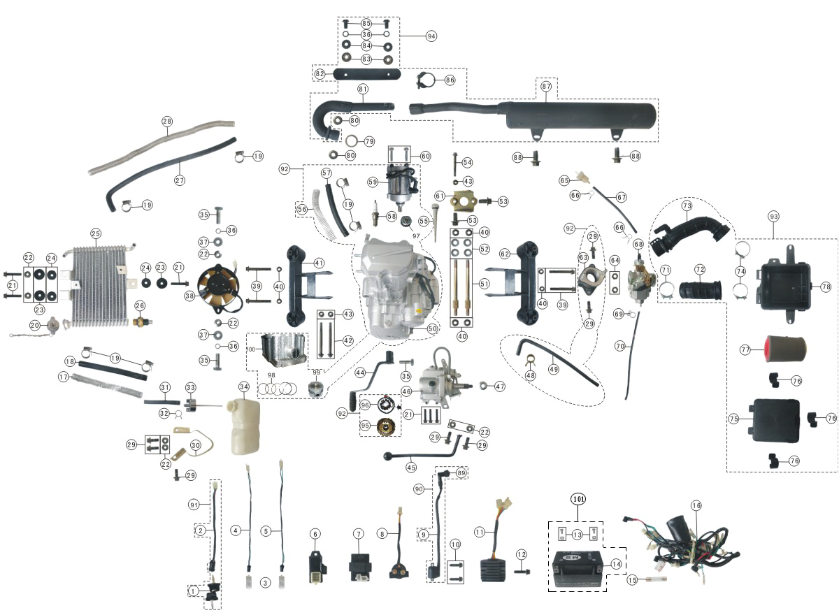 Kandi 150cc Go Kart Wiring Diagram 150cc Kandi Roketa Wiring Diagram
