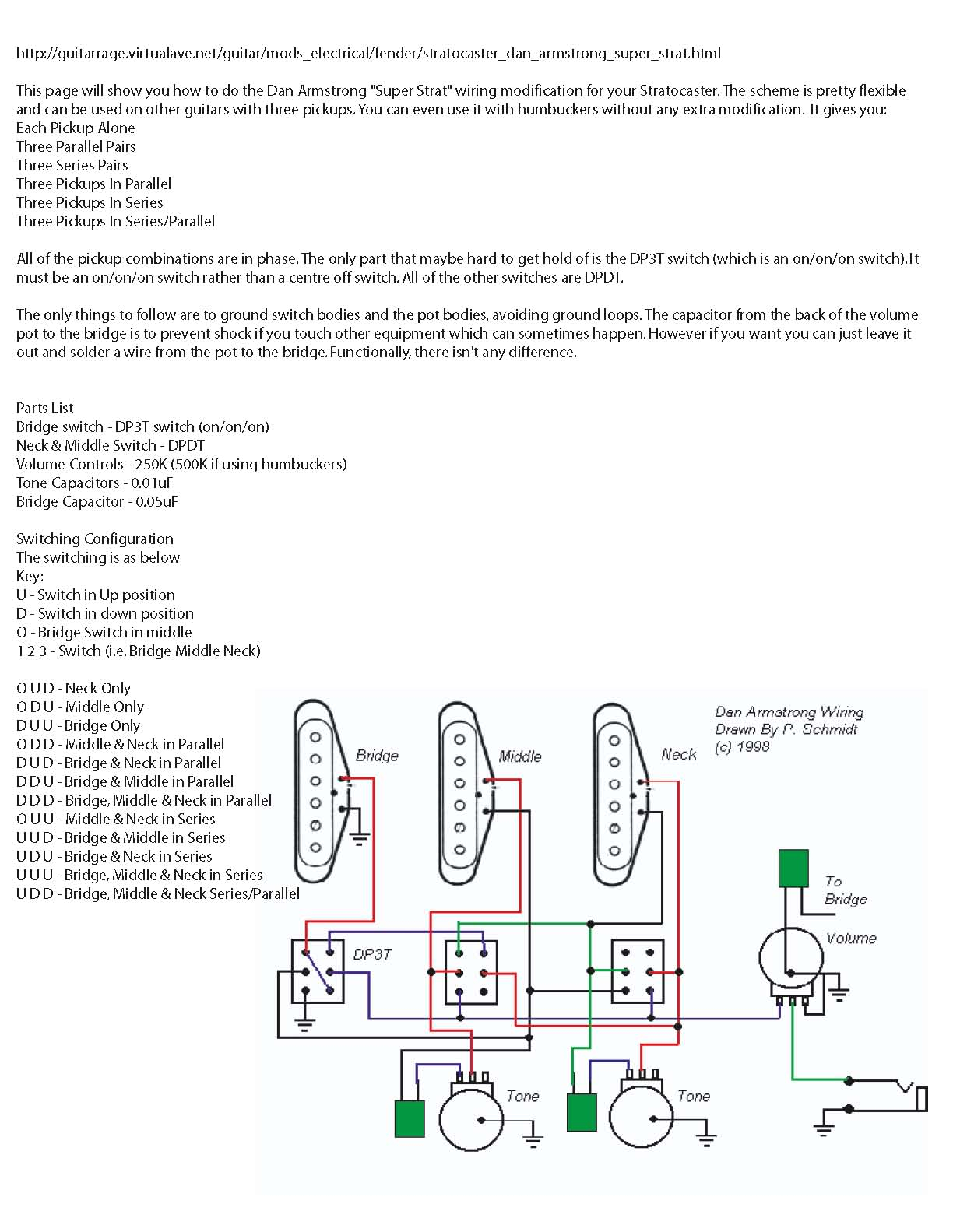 Kent Armstrong Pickups Wiring Diagram Dan Armstrong Super Strat Article and Wiring Diagram Kent Armstrong Pickups Wiring Diagram Dan Armstrong Super Strat Article and Wiring Diagram