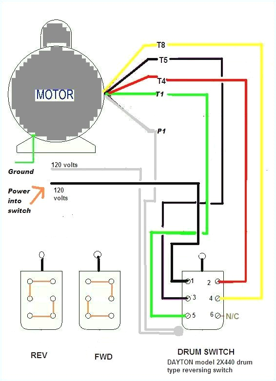 Motor Reversing Switch Wiring Diagram Single Phase Induction Motor forward Reverse Wiring