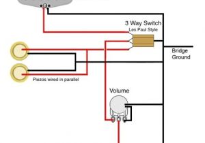1 Humbucker Wiring Diagram Ted Crocker Wiring Diagram 1 Single Coil 2 Piezo 1 Vol 3 Way