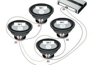1 Ohm Speaker Wiring Diagram Subwoofer Wiring Diagram for 6 Subs Kicker Of Pin by On Cars Car