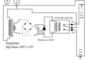 110 Volt Switch Wiring Diagram 220 Volt to 110 Volt Auto Bulb Changer Circuit – Circuits Diy