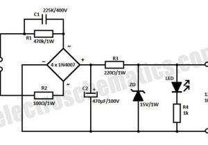 12 Volt Battery Charger Wiring Diagram Transformer Less 12v Power Supply Out Of Led Bulb