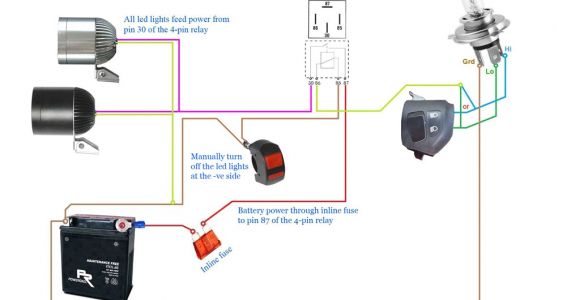 12 Volt Spotlight Wiring Diagram Images Motorcycle Led Headlight Wiring Diagram Wiring