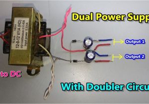 120 Volt to 24 Volt Transformer Wiring Diagram Dc Dual Power Supply with Voltage Doubler Circuit Ac to Dc
