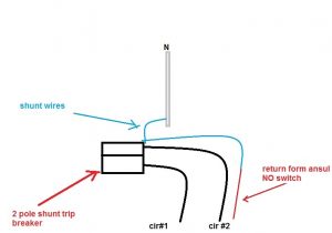120v Shunt Trip Wiring Diagram 120v Shunt Trip Breaker Wiring Diagram with Control
