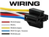 12v 40a Relay 4 Pin Wiring Diagram 5 Pin 40a Relay and Wire Harness Spdt 12v 5 Pack