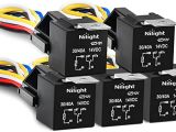 12v 40a Relay 4 Pin Wiring Diagram Nilight 50003r Automotive Set 5 Pin 30 40a 12v Spdt with Interlocking Relay socket and Wiring Harness 5 Packi 2 Years Warranty